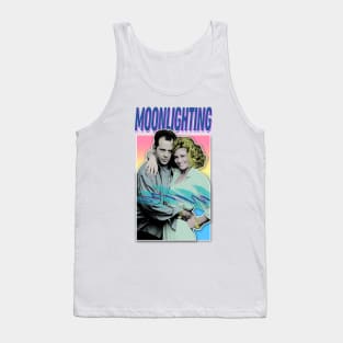 Moonlighting - 80s Styled Retro Graphic Design Tank Top